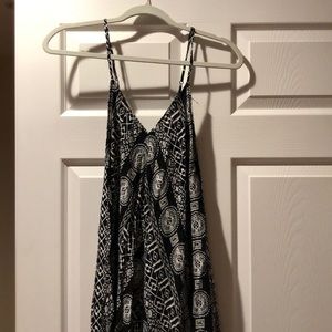 Black and white maxi dress